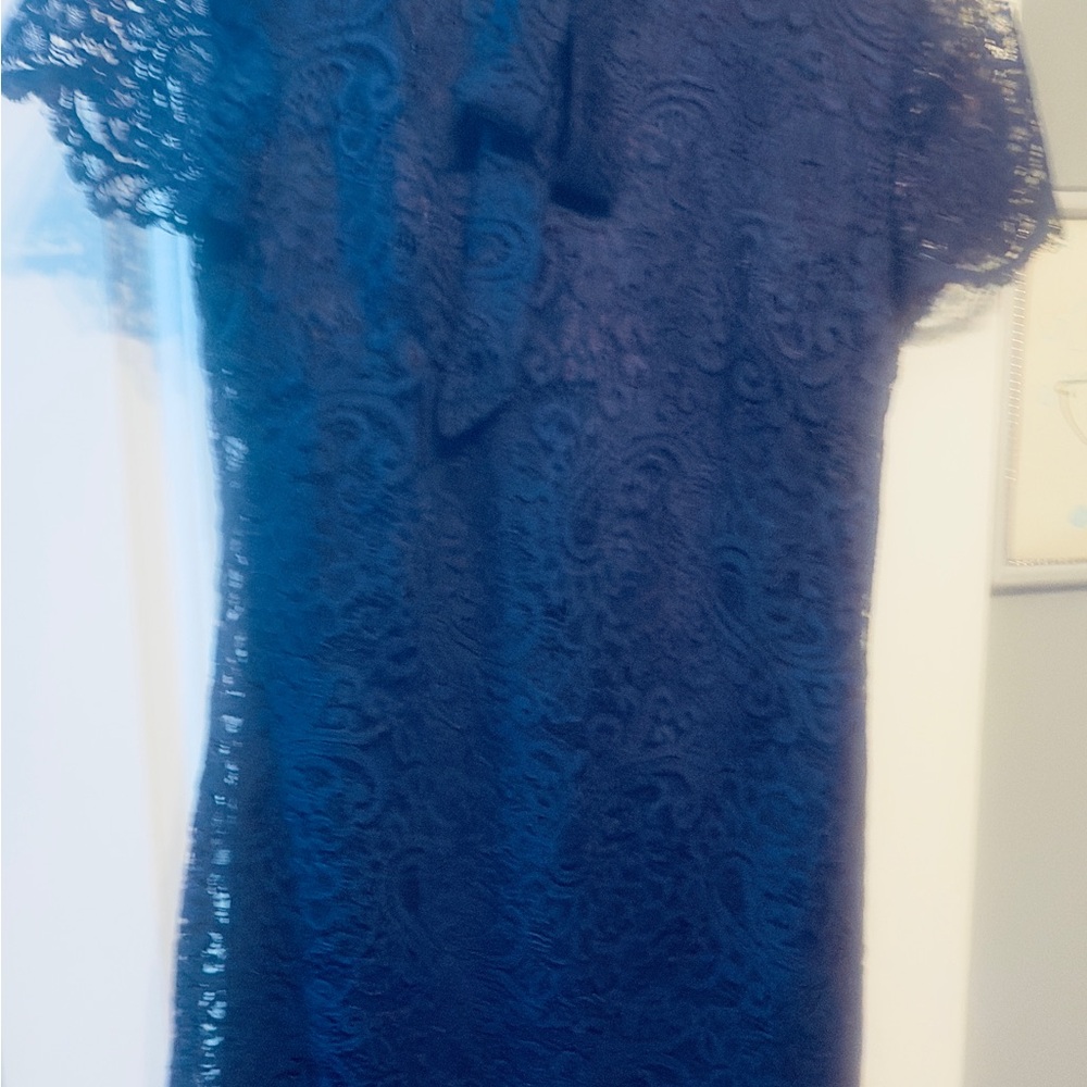 Betsey Johnson Navy Lace Mini Dress